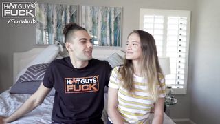 Little Shae Gets Piped Down By Luke, The Tallest Guy On HotGuysFuck!