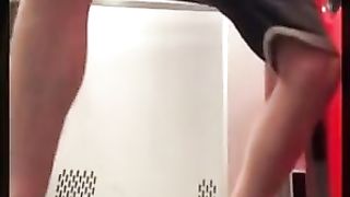 Exhibition Twink jerks off in a train