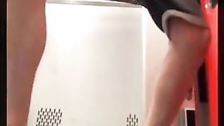 Exhibition Twink jerks off in a train