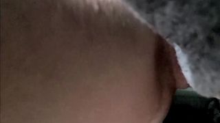 Bathroom Quickie Close Up of Milf's Big Pussy Lips Wrapping Around Cock