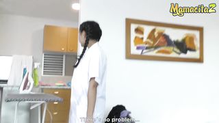 MamacitaZ - Slutty Maid Maria Alazate Has First Time Lesbian Scissoring SEX