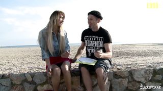 AmateurEuro - French Slut Teen Has Squirting Orgasms At The Beach