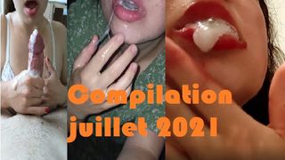 Compilation d'éjaculation de juillet 2021