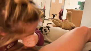 Messing around at a friends place before they get back from the store! No time to waste! 