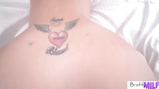 BrattyMILF - Big Tit Stepmom Takes Care Of Stepson With Sloppy Blowjob