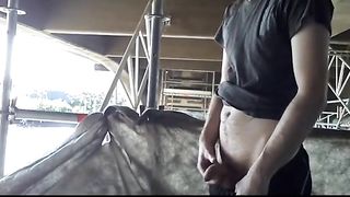 Exhibition Twink on construcion site