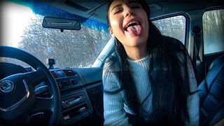 Greedy Blowjob By The Roadside