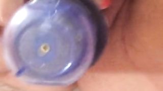 Playtime with Big Blue Vibrator Mature MILF Pierced
