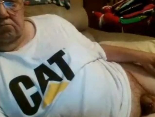 old man jerking in chat