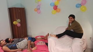 Fucking Threesome A Women Two boys my Busty Step Mom in The Homemade