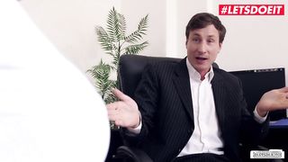 BUMSBUERO - Thick Secretary July Johnson Fucks Her Big Dick Boss - LETSDOEIT