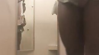 Watch me Finger my Pussy in Mall! SALESPERSON CATCHES ME!!!