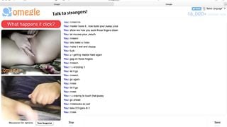 Lucky on Omegle # 16, really Submissive Blonde Part 2