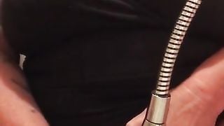 MILF Masterbating with Hand Held Shower Massager