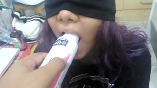 I made my Stepsister suck my Cock while our Parents are not Home