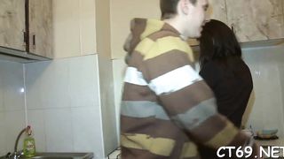 Mighty dude bangs hot babe - video 1