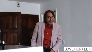 Bella Rolland Giantess Feet Get A Licking From Her Landlord