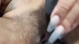 Horny Ebony Slut Playing With Toys