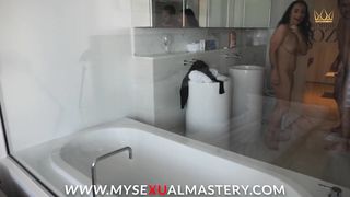 Amateur Couple Role Play Sex Dice Game Strip Tease, Shower & Balcony Sex