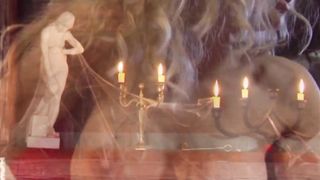 Tempting blondie taking two dicks