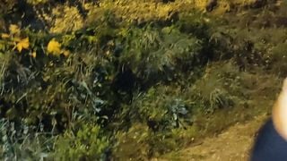 fucking my neighbor in the street, outdoor public