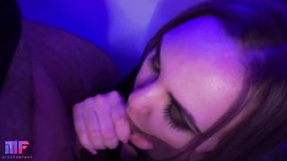 Romantic evening and juicy, sensual blowjob from sexy miss
