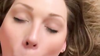 Huge Facial-Sexy Face Covered In Cum