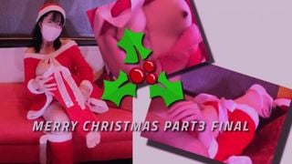 【個人撮影】かわいい女子〇生サンタさんと…Part 3【美少女・黒髪・色白・コスプレ・着衣・サンタ・素人・ハメ撮り・正常位・痙攣・喘ぎ声】