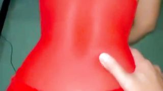 I did Santa's anal and cum in her ass 