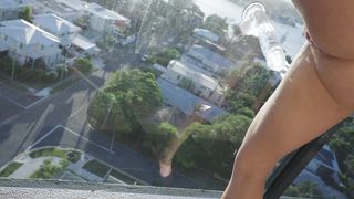 SecretCrush4K - Fucking Dildo On Gold Coast Queensland Balcony