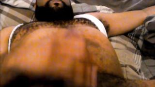 Me showing off Hairy Chest and Belly while Jerking Off