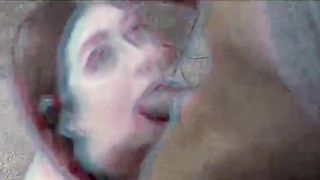 Pigtailed Succulent Samantha swallowing a black cock