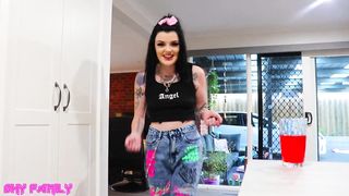 Find Step Mom STUCK And Decide To Fuck & Suck The Cum Out Of Her Ass With A Straw!