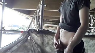 Exhibition Twink on construcion site