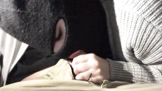 blowjob in car from cute girl