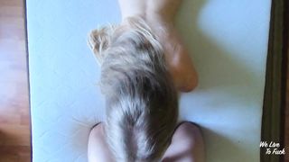 Step sister wants to prove me that real pussy is better, then I cum all over her face - WeLiveToFuck