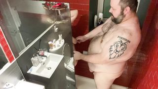 Wonderful weekend with my voluptuous vixen in a luxury hotel suite, #4: sexy scrub in the shower