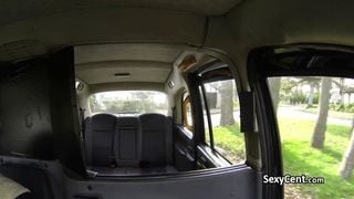 Taxi driver fucking brunette teen