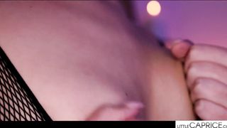 XPERVO com - Sweet Emily Mayers fishnets torn, restrained to spreader bar and pounded HARD