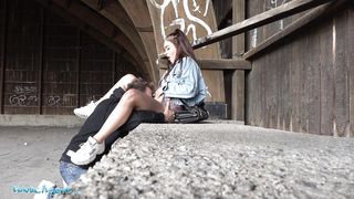 Public Agent Celebrity Look a like Ginebra Bellucci Fucked in POV