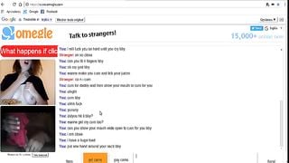 Dirty Teen Slut getting Horny on Omegle for Huge Cock