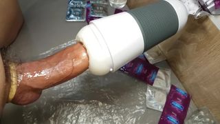 Thick Lubed Cock Penetrates a Fleshlight