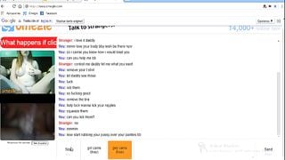 Hot Busty Chick Teasing me on Omegle until I Cum