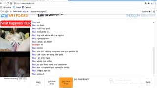 Hot Busty Chick Teasing me on Omegle until I Cum