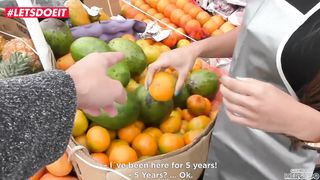 LETSDOEIT - Latina goes from selling fruits to selling Pussy