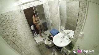 Moroccan teen tries her first double vaginal with 2 lucky dudes