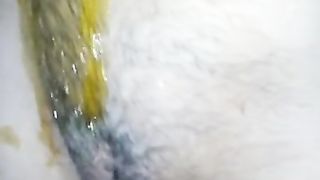 angie Latina hairy cunt shaved with hot wax painfully delicious