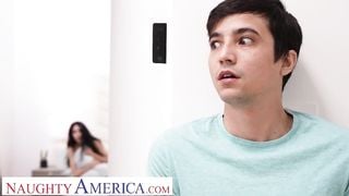 Naughty America - Jamie Michelle gets turned on when Ricky is taking pictures of her!