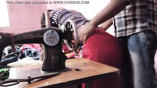 Uncle fucked while sewing desi bhabhi