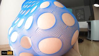 Sexy and juicy teen girl dressed in sexy mesh loves to jump on my cock and get oiled up! MartinPaola